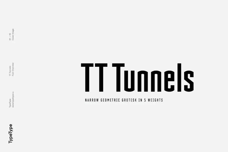 TT Tunnels Font Family