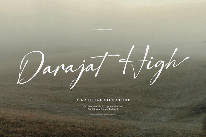 Darajat High Font