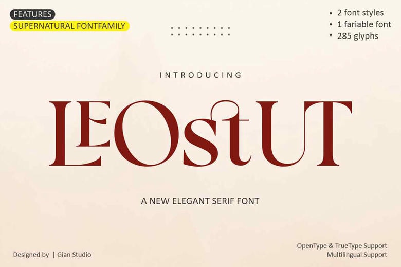 Leostut Font