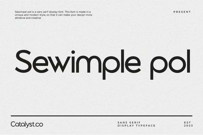 Sewimple Pol Font