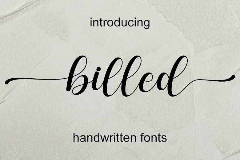 Billed Font