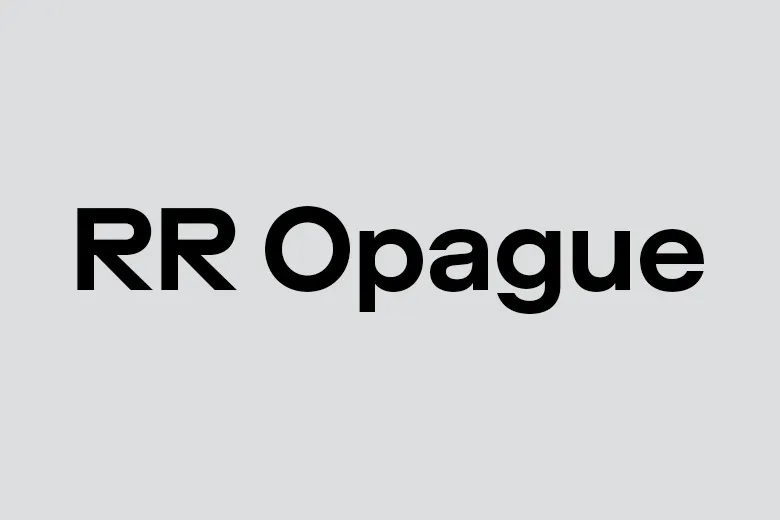 RR Opague Font Family