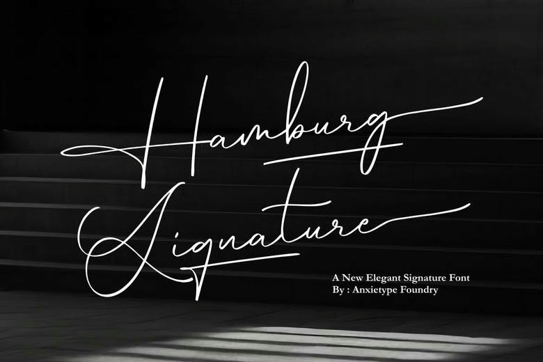 Hamburg Signature Font