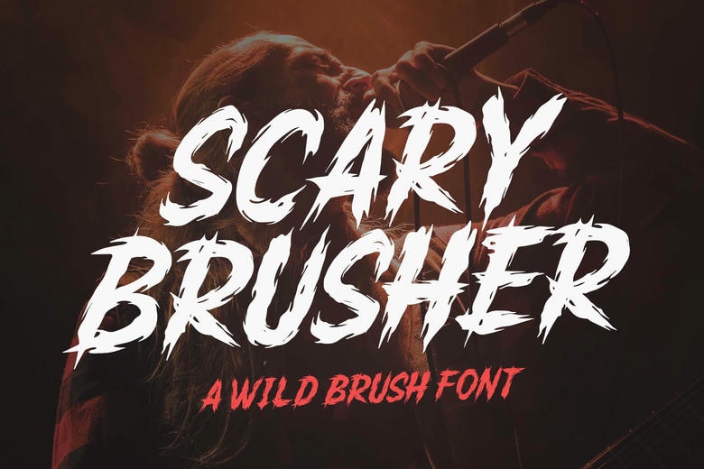 Scary Brusher Font
