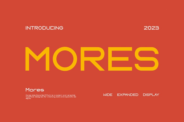 Mores Font