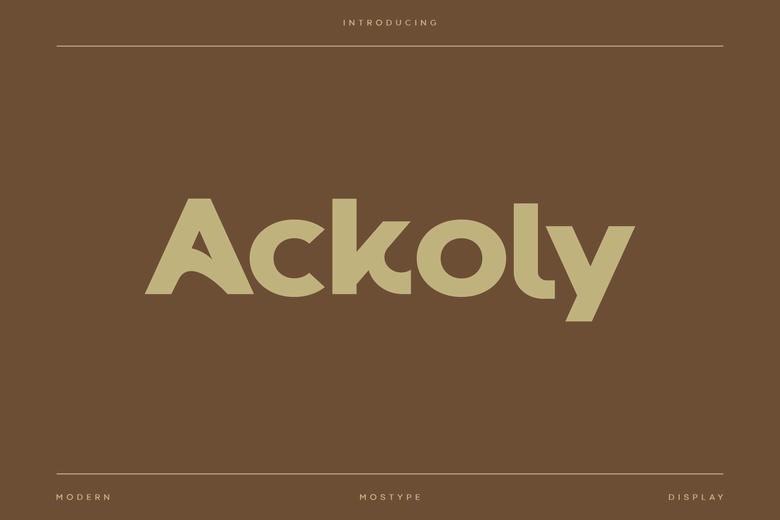 Ackoly Font