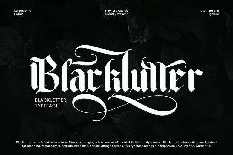Blacklutter Font