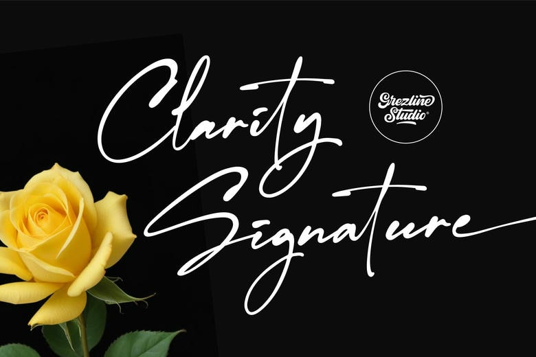 Clarity Signature Font
