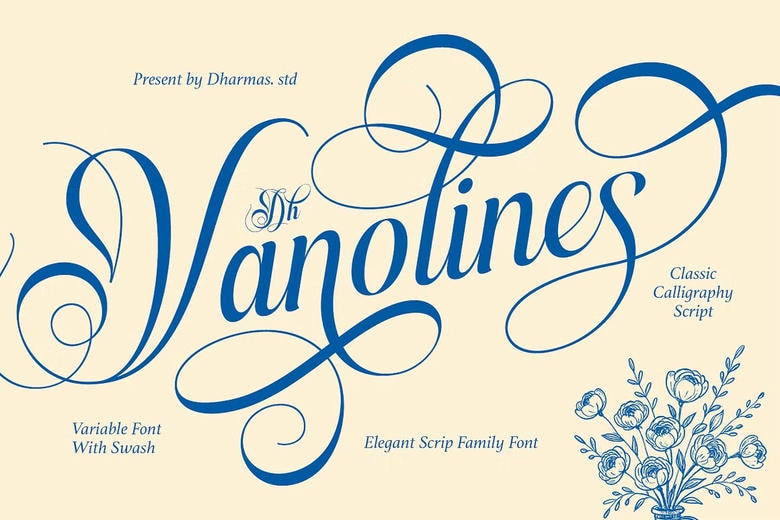 Dh Vanolines Font