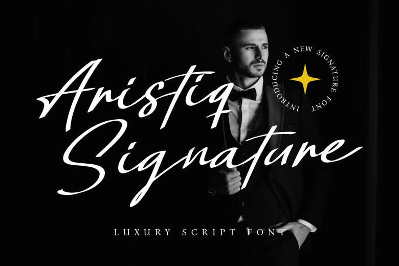 Aristiq Signature Font