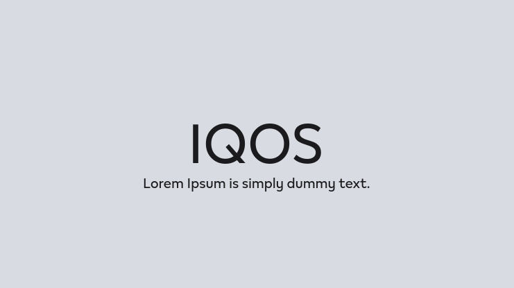 IQOS Font