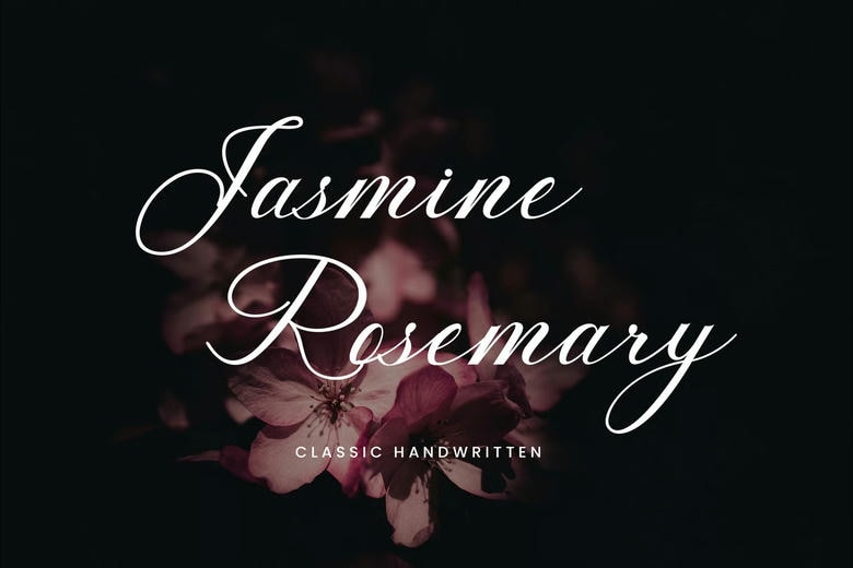 Jasmine-Rosemary-Font