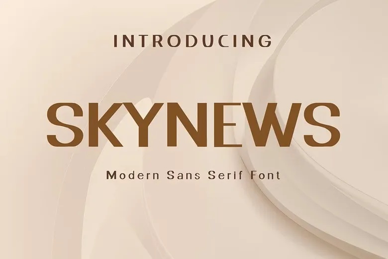Skynews Font