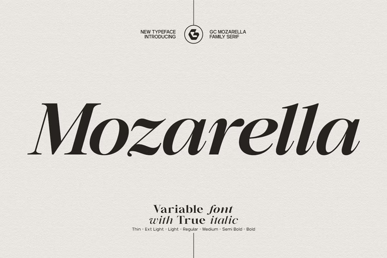 GC Mozarella Font Family