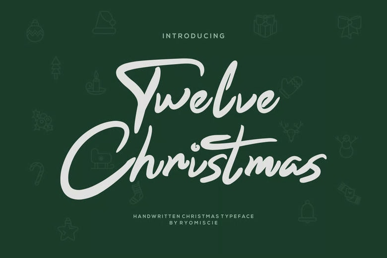 Twelve Christmas Font