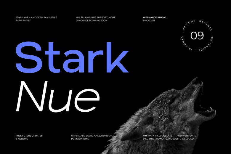 Stark Nue Font Family