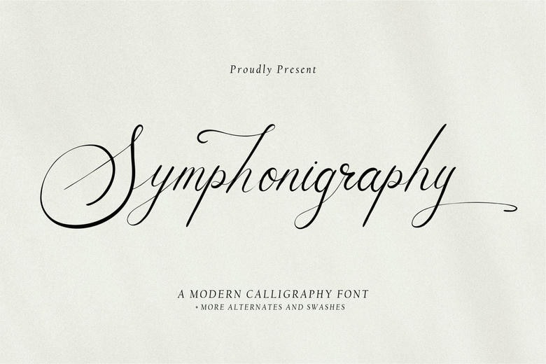 Symphonigraphy Font