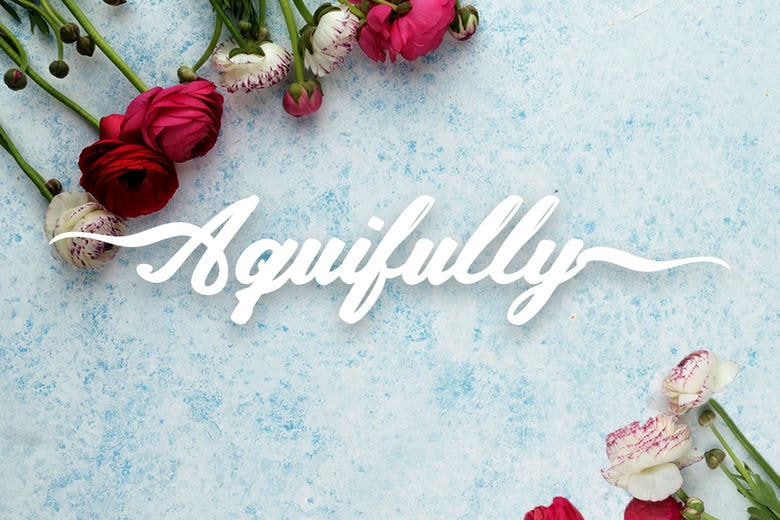 Aquifully Font