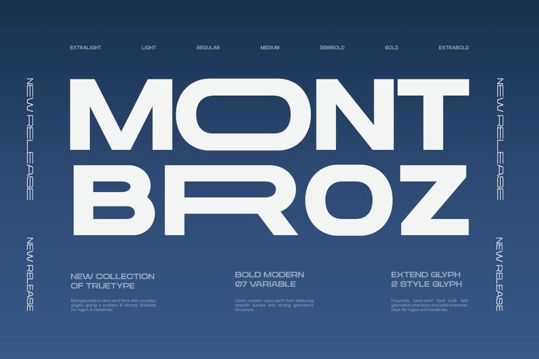 Mont Broz Font Family