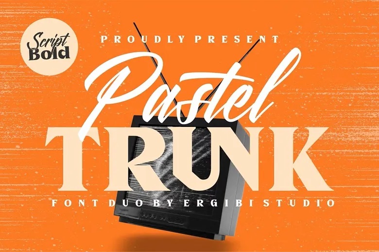Pastel Trunk Font Duo