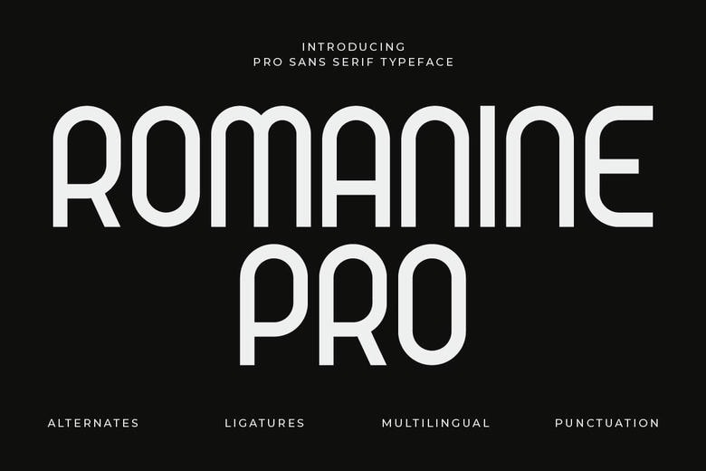 Romanine Pro Font