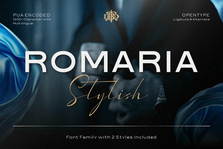 Romaria Stylish Font Duo