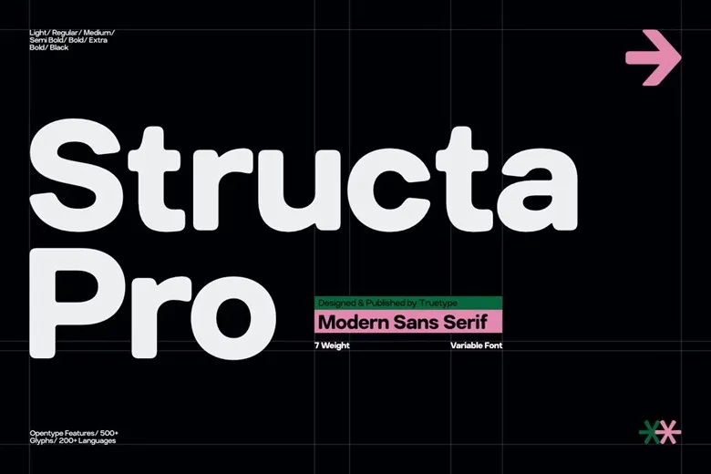 TRT Structa Pro Font
