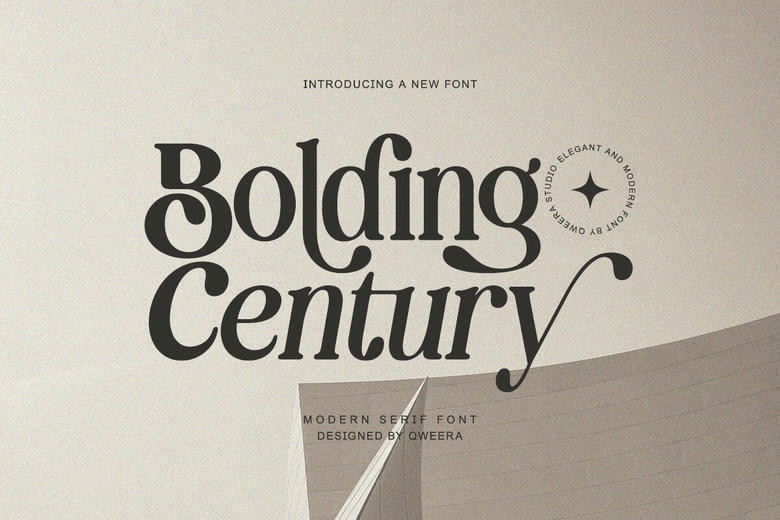 Bolding Century Font