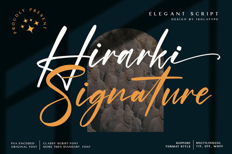 Hirarki Signature Font