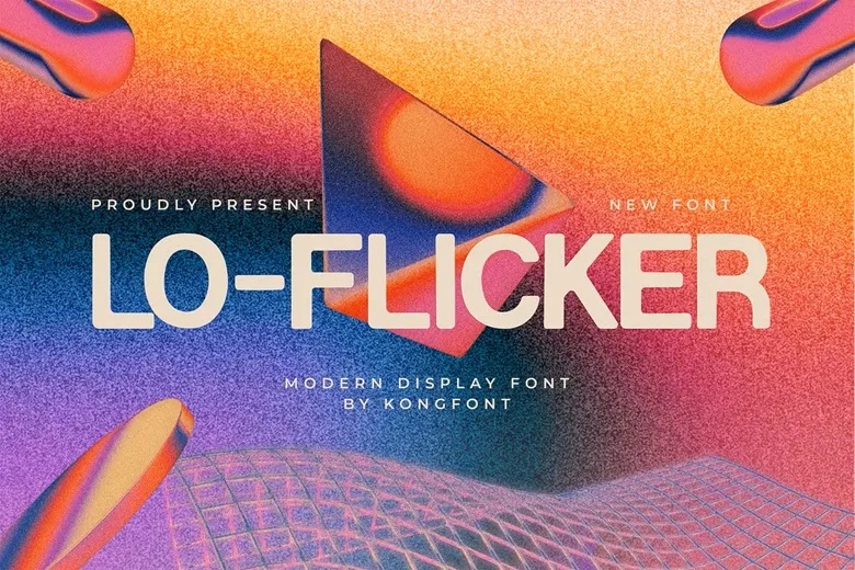 Lo-flicker Font