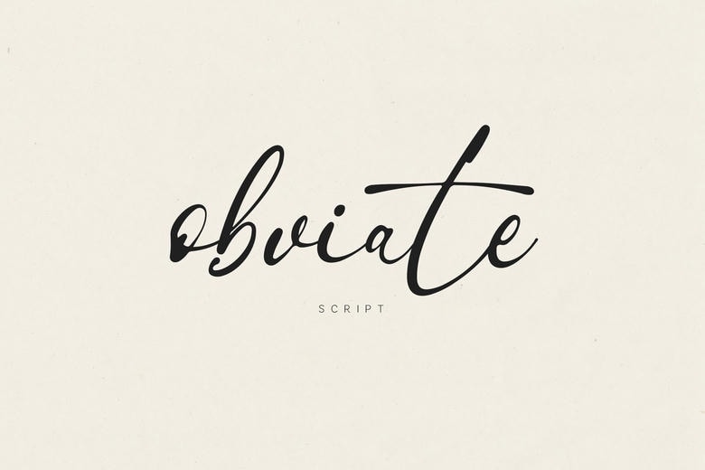 Obviate Font