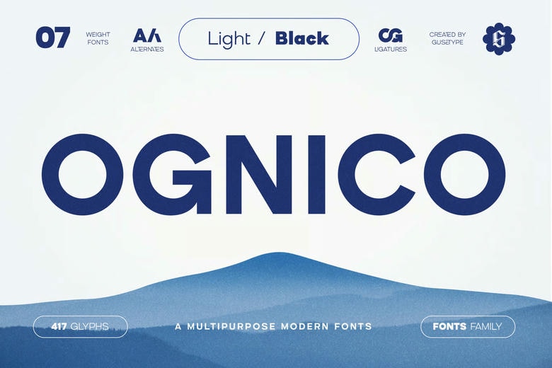Ognico Font