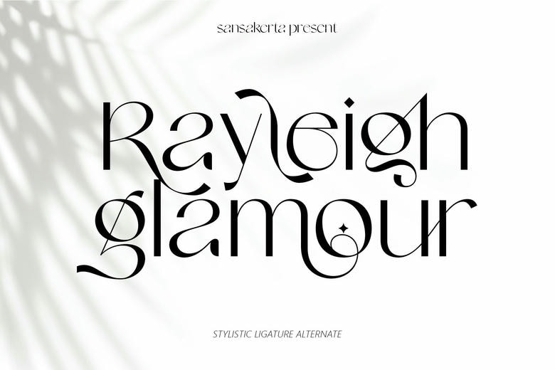 Rayleigh Glamour Font
