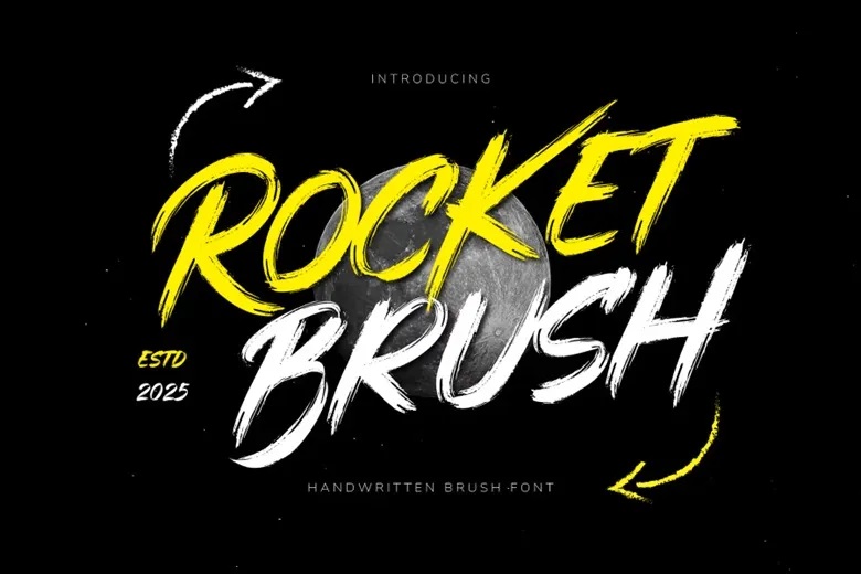 Rocket Brush Font