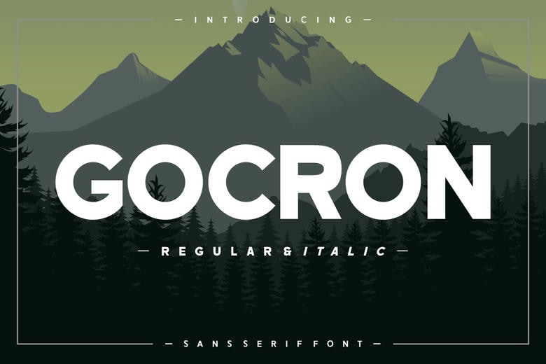Gocron Font