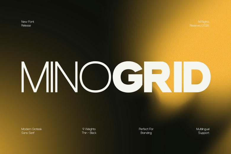Minogrid Font