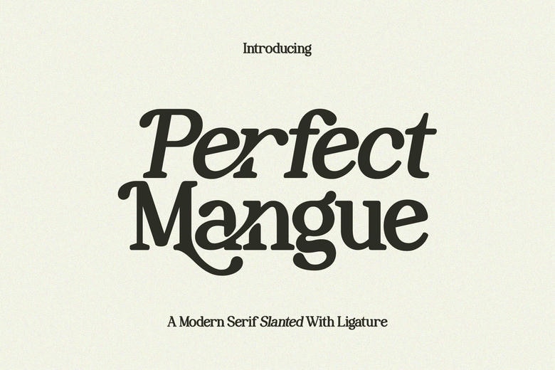 Perfect Mangue Font