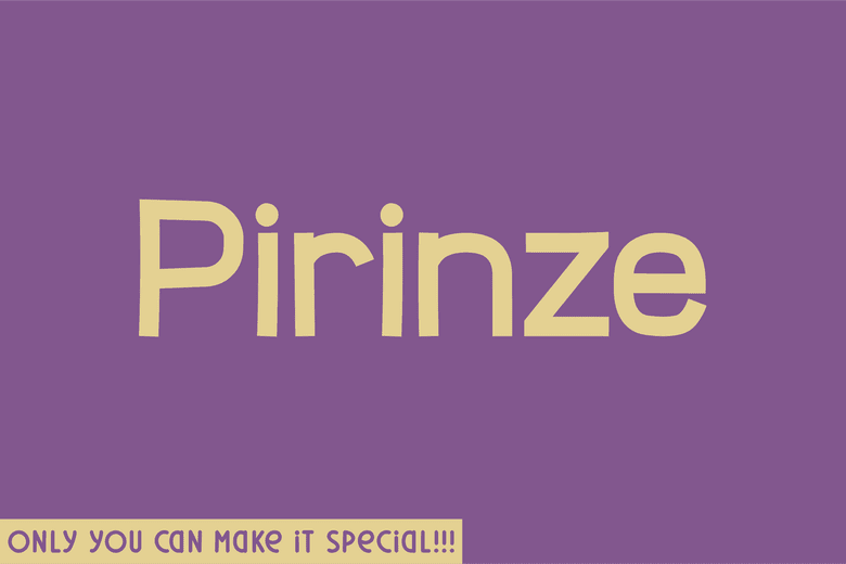 Pirinze Font