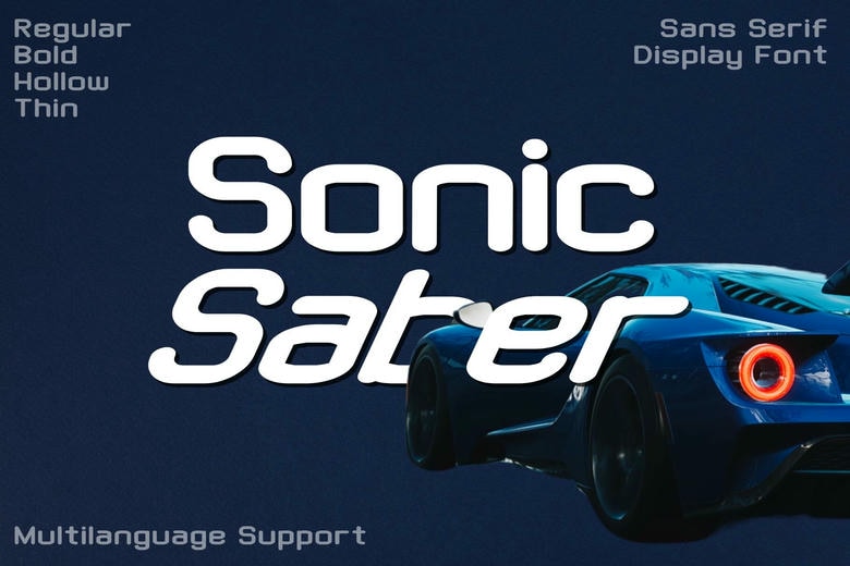 Sonic Saber Font