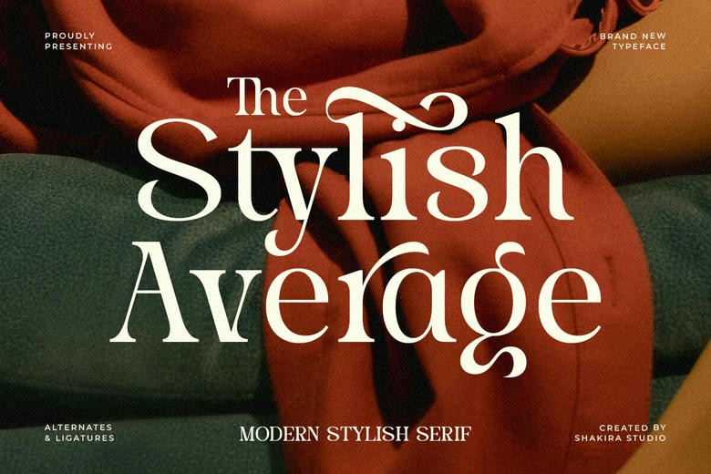 Stylish Average Font