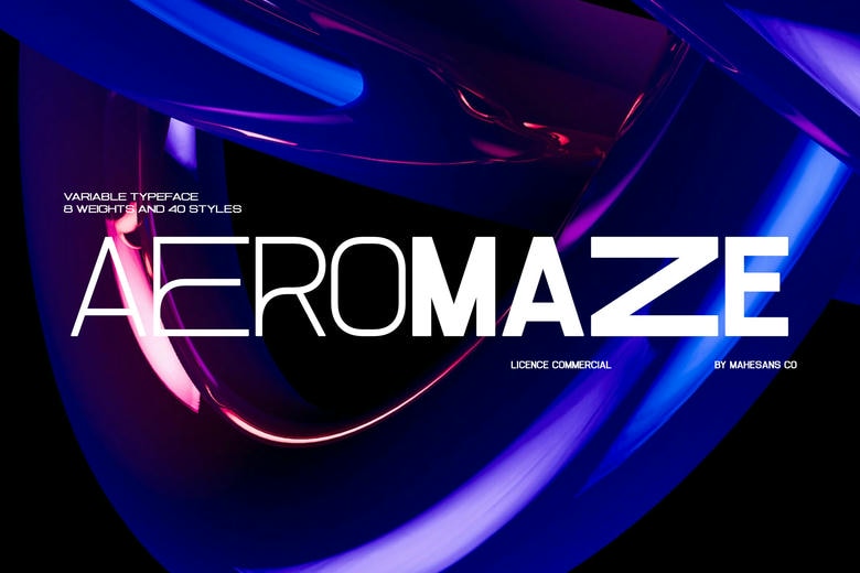 Aeromaze Font Family