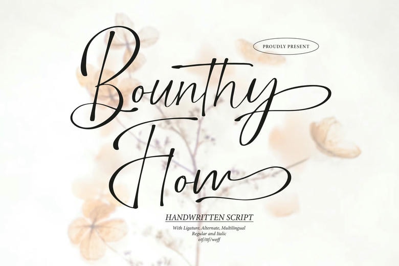 Bounty Flow Font