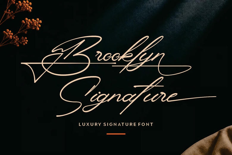 Brooklyn Signature Font