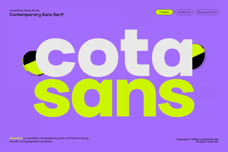 Cota Sans Font
