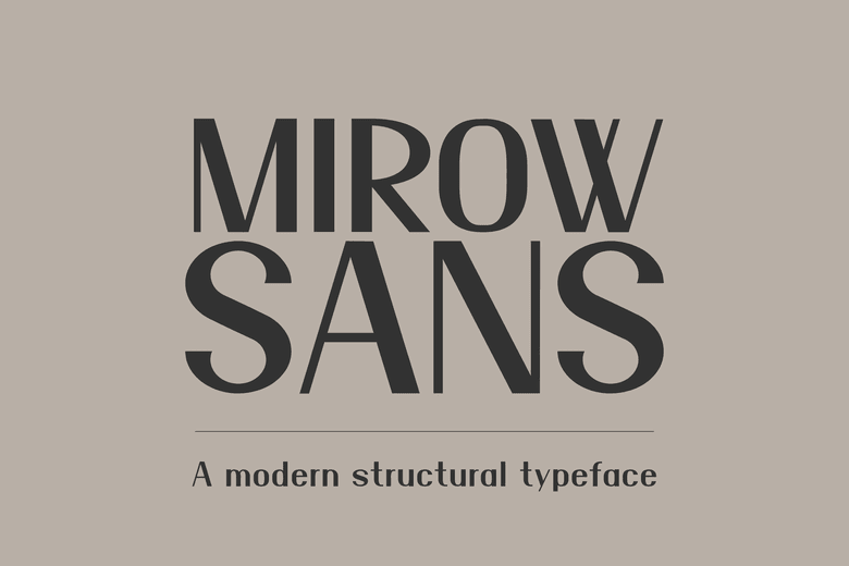 Mirow Sans Font