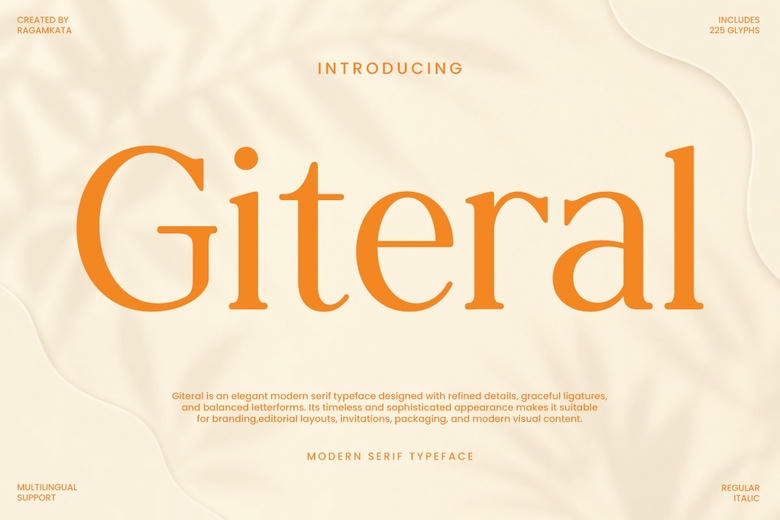 Giteral Font