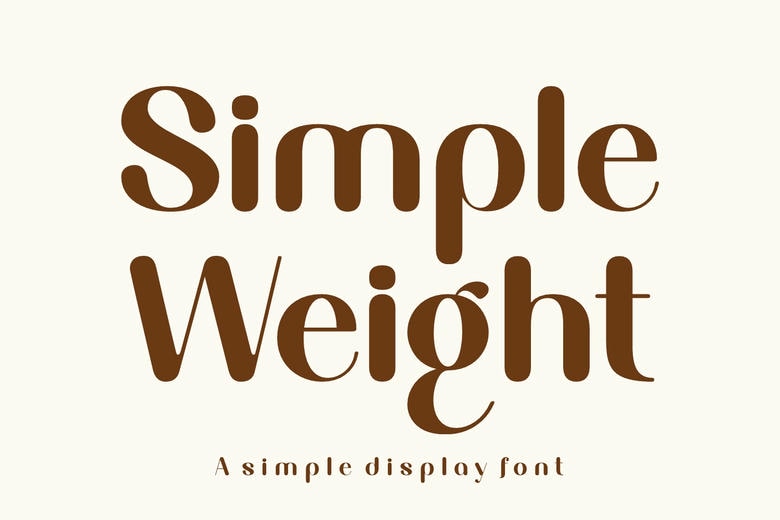 Simple Weight Font