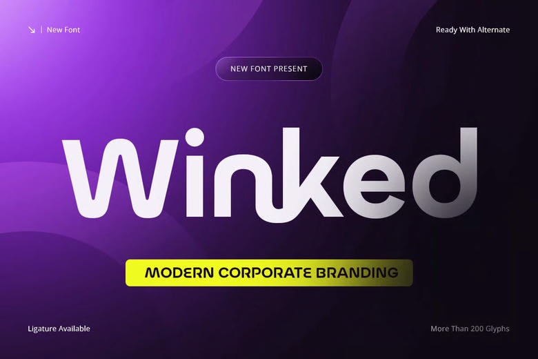 Winked Font