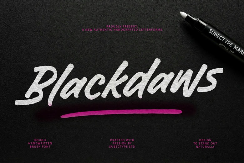 Blackdaws Font