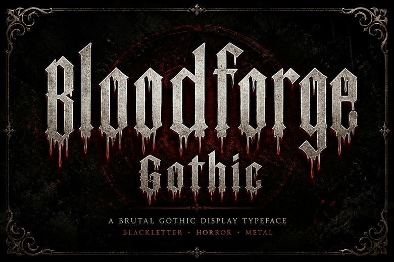 Bloodforge Gothic Font